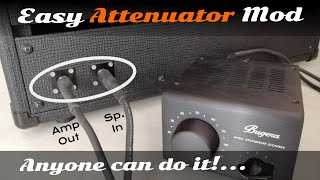 Guitar Amp Attenuator Mod  Adding Jacks Amp Out  Speaker In [upl. by Yarb]