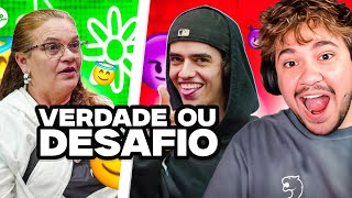 MÃES E FILHOS JOGAM VERDADE OU DESAFIO  React Brino [upl. by Waldman]