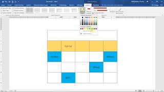 Utiliser un TABLEAU avec WORD  taille bordures fusionner aligner Cours Office [upl. by Annekam]