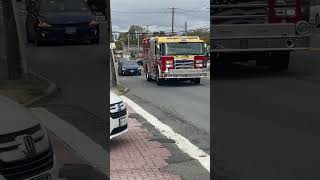 Colonie Fire Company Engine 406 Responding to a Fire [upl. by Aiotal]