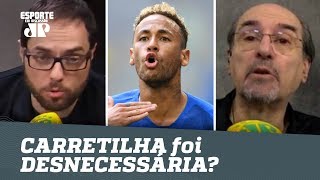 NEYMAR dá CARRETILHA e é CRITICADO quotDESNECESSÁRIOquot [upl. by Ajnot]