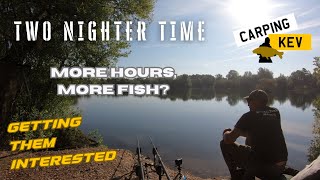 TWO NIGHTER TIME MORE HOURS MORE FISH GETTING THEM INTERESTED Carp Fishing in 2024 carpingkev [upl. by Caylor]