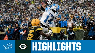 Detroit earns GRITTY divisional win on the road in Green Bay  Lions at Packers Week 9 Highlights [upl. by Clothilde]