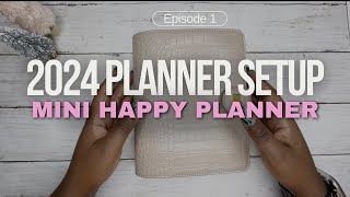 2024 PLANNER SETUP  MINI HAPPY PLANNER ONTHEGO PLANNER [upl. by Dyoll]