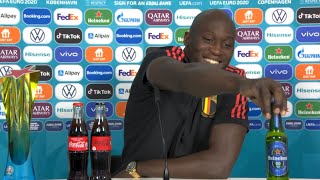 Denmark 12 Belgium  Romelu Lukaku  MOTM Asks Coke For Sponsorship Removes Heineken  Euro 2020 [upl. by Charlena]