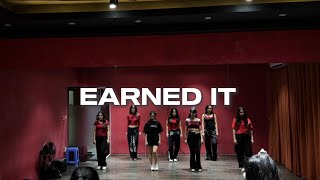 Earned It The Weeknd Dance cover by Triangle Dance Class Beginner [upl. by Affer]