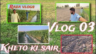 VLOG 03  KHETO KI SAIR  RAZA VLOGS [upl. by Bertle]