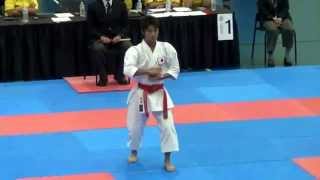 Shito Ryu 15th Pan Am Championships 2012 Gatineau Sao Takaya performing Nipaipo [upl. by Hillie]