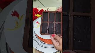 Designer Chocolate baar garnishing made by dark chocolateshorts cake chocolate trending [upl. by Adamec]