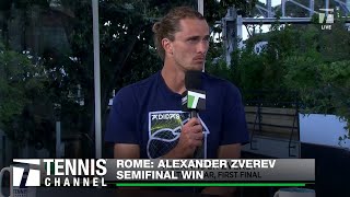 Alexander Zverev On Coming Back After Injury  2024 Rome Semifinals [upl. by Bozovich907]