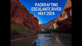 Packraft Escalante River  May 2024  Low Flow  Alpacka Raft Scout [upl. by Nnylarac]