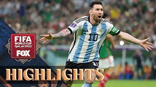 Argentina vs Mexico Highlights  2022 FIFA World Cup [upl. by Caswell]