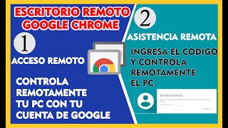 Como usar el Escritorio Remoto de Google Chrome Controla Remotamente otra PC por medio de código [upl. by Navi404]