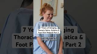 7 Years of Stinging Thoracic Spine Sciatica amp Foot Pain Helped Pt 2 DrRahim shorts [upl. by Nashom]