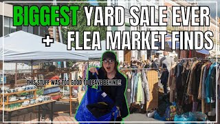 🛒 HUGE YardSailing Day  Flea Market Thrift with Me  eBay Reseller [upl. by Bradwell]