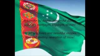 Turkmen National Anthem  quotGaraşsyz Bitarap Türkmenistanyň Döwlet Gimniquot TKEN [upl. by Dyanna393]