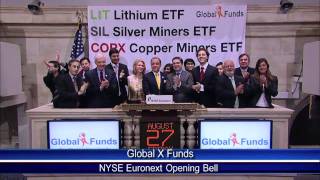 27 August 2010 Global X Funds Opening Bell [upl. by Iruj]