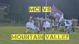 MCI vs Mountain Valley Football Highlights [upl. by Ggerc]