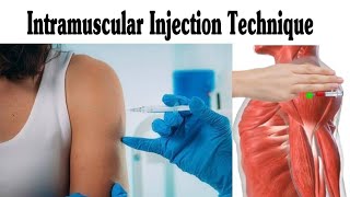 Intramuscular IM Injection Technique On Deltoid [upl. by Netsrak]