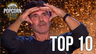 10 UNFORGETTABLE GOLDEN BUZZER AUDITIONS You Must Watch [upl. by Reibaj]