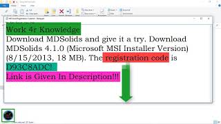 MD Solids Installation with registration Code Perfectly Working [upl. by Ellis490]