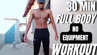 30 MIN FULL BODY WORKOUT Intense Routine No Equipment for beginners [upl. by Jacobah]