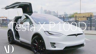 Tesla Model X P100D TestDriving the World’s Fastest SUV  Architectural Digest [upl. by Synn174]