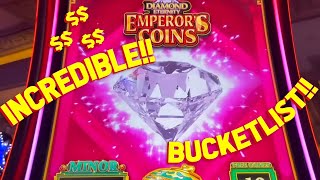 I HIT MULTIPLE BUCKET LIST BONUSES with VegasLowRoller on Emperor’s Coins Slot Machine [upl. by Aidnic]