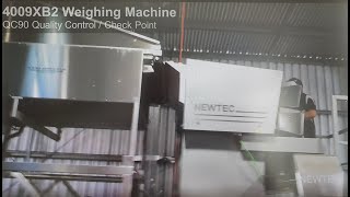 Newtec Weighing Machine 4009XB2  Optical Checkweigher QC90 Fully automatic [upl. by Aifas]