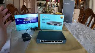 TPLink 8 Port Gigabit Desktop Switch TLSG108 [upl. by Nyvar40]