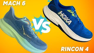 Entry vs Premium Running Shoes  Hoka Rincon 4 vs Mach 6 [upl. by Doowron796]