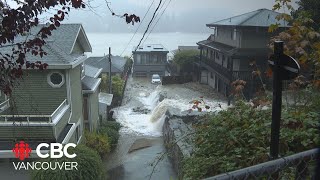 Heavy rain causes flooding on the North Shore [upl. by Boone32]