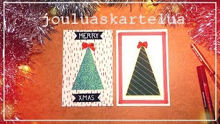 JOULUKORTTI DIY  jouluaskartelua 🎄 [upl. by Nylrem]