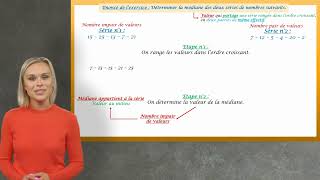 Calculer la médiane dune série statistique [upl. by Joelie]