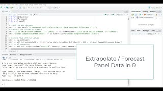 Extrapolating  Forecasting time series values in R  Tutorial for Panel Data [upl. by Shermie]