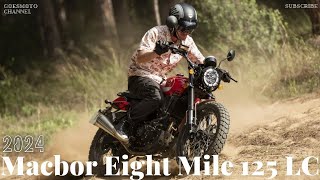 2024 Macbor Eight Mile 125 LC  The Stylish Scrambler for City Riders  Style and Performance [upl. by Nnaacissej]