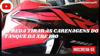 Como tirar as carenagens do tanque da xre 190 [upl. by Anifesoj976]