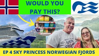 Skjolden Norway Prices and Life on Board Sky Princess Cruise Ship  Episode 4 Norwegian Fjords [upl. by Morrill837]