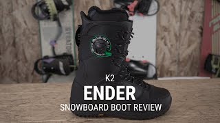 K2 Ender 2019 Snowboard Boot Review  Tactics [upl. by Basilio]