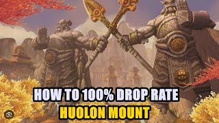 How to 100 drop rate Huolon Mount  Thundering Onyx Cloud Serpent [upl. by Zetneuq398]