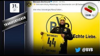 Deadline DayTransferticker Dortmund verpflichtet Batshuayi [upl. by Albertina]