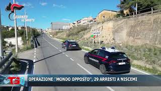 OPERAZIONE MONDO OPPOSTO 29 ARRESTI A NISCEMI [upl. by Etteve]