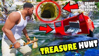 Franklin Plan A Dangerous Secret Treasure Hunt In GTA 5  SHINCHAN and CHOP [upl. by Acilejna]