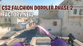 Falchion Knife Doppler Phase 2  CS2 Skin Showcase 104 [upl. by Almap]