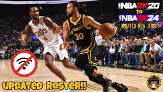 NBA 2K20 TO NBA 2K24 Updated Roster WITH ANKLE BREAKER  UPDATED NEW JERSEY on android mobile [upl. by Haseena782]