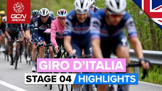 First Day In The Mountains Provides Exciting Racing  Giro DItalia 2023 Highlights  Stage 4 [upl. by Gaspard]