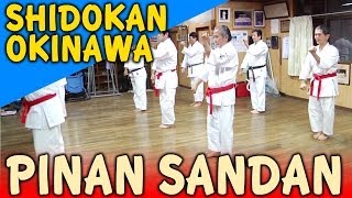 PINAN SANDAN  OKINAWA SHIDOKAN shorin ryu [upl. by Netaf184]