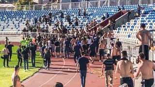 Skifterat vs Intelektualët  Fight 26092021  ethnicalbanianultras [upl. by Aralc]