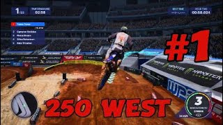 LETS PLAY  MONSTER ENERGY SUPERCROSS 5 250 WEST CAREER ROUND 59 EPISODE 8 [upl. by Acinnod]