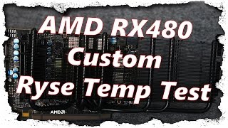 MSI AMD RX480 Custom temperature temperatur max Test Benchmark GermanEnglish [upl. by Daas]